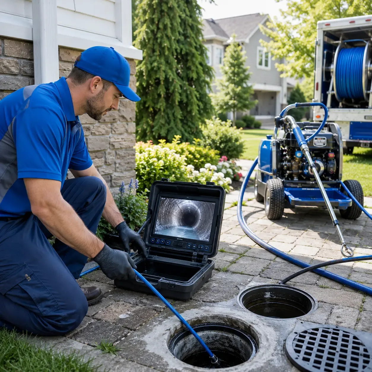 Outdoor drain cleaning professionals serving Norton Shores, MI